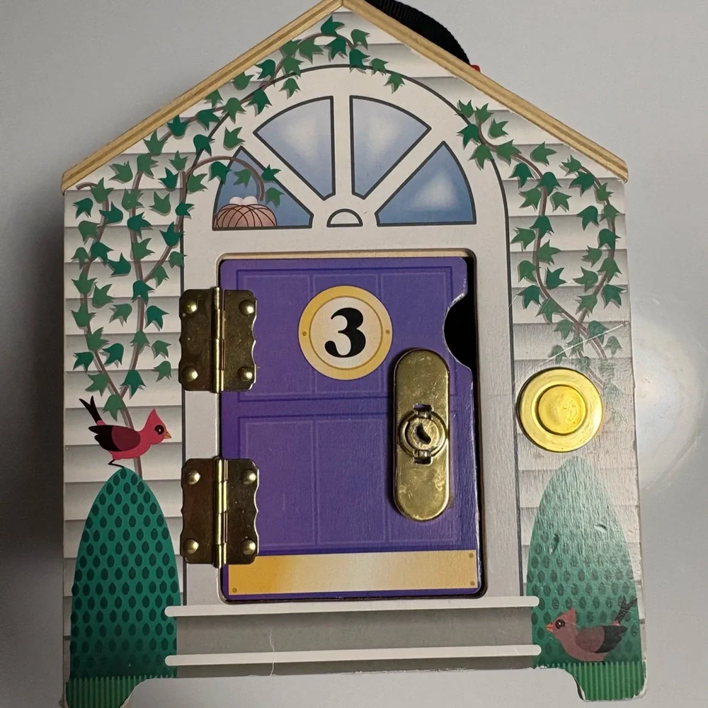 Wooden House with four keys and working doorbells